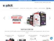 Tablet Screenshot of explicitsupplements.com